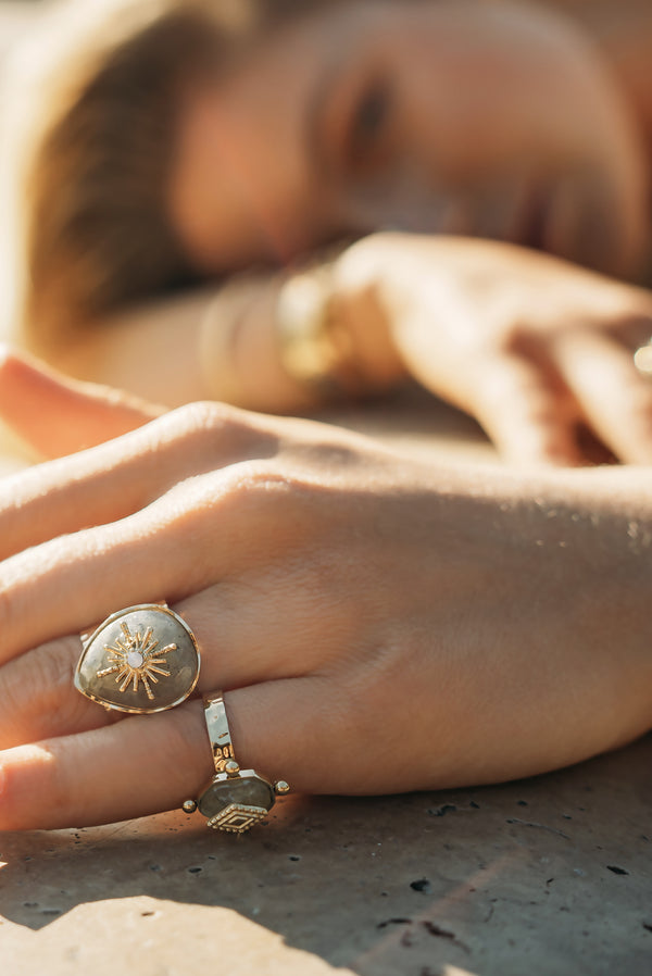 BAGUE SÉRAPHINE, EN QUARTZ BLANC