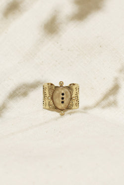 BAGUE AJOURÉE JEANNE, EN PREHNITE