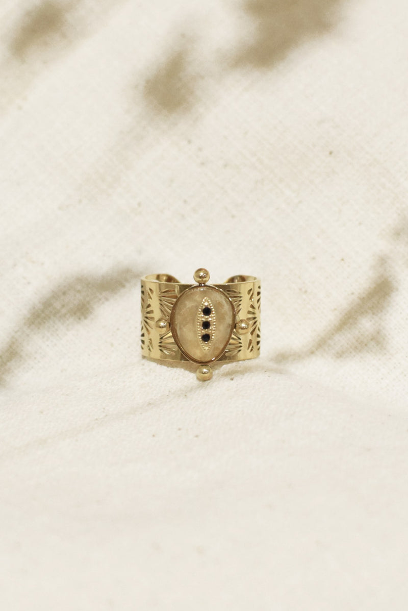 BAGUE AJOURÉE JEANNE, EN PREHNITE