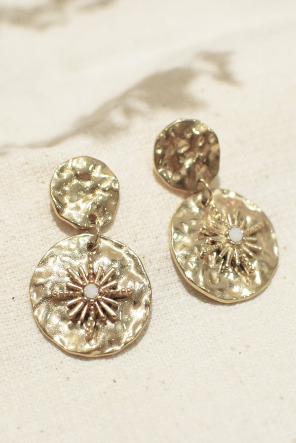 BOUCLES D’OREILLE À MÉDAILLES AGLAÉ
