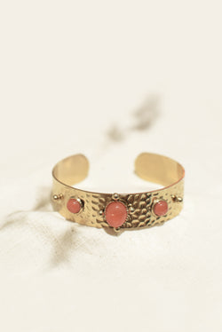 BRACELET MARTELÉ ARMANCE, EN QUARTZ ROSE