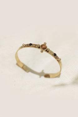BRACELET MARTELÉ DUNE, EN ŒIL DU TIGRE