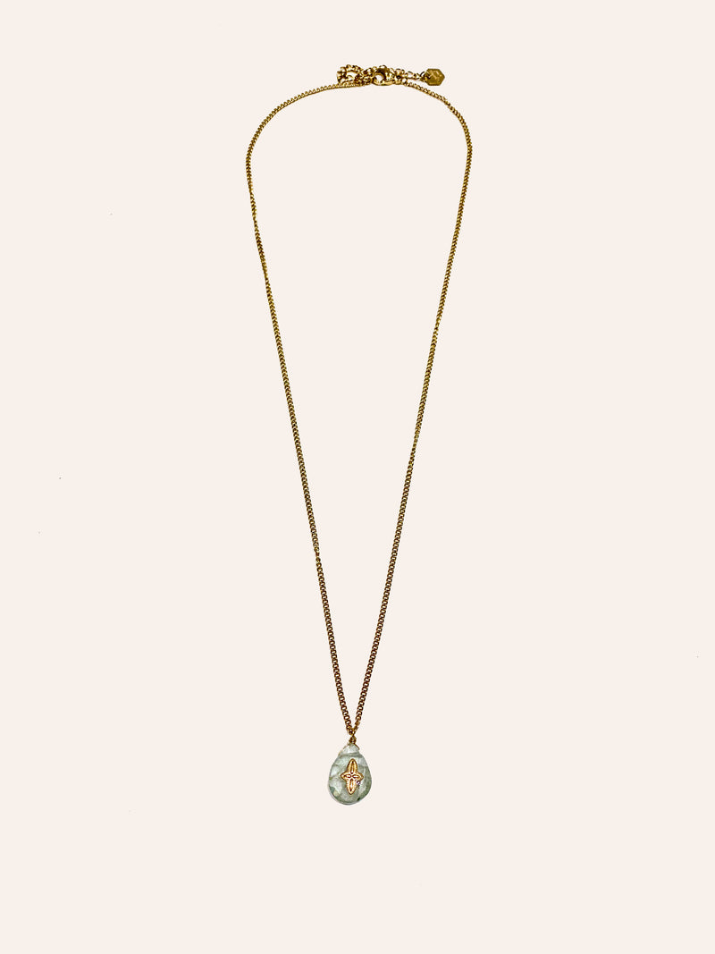COLLIER AQUAMARINE SILOÉ