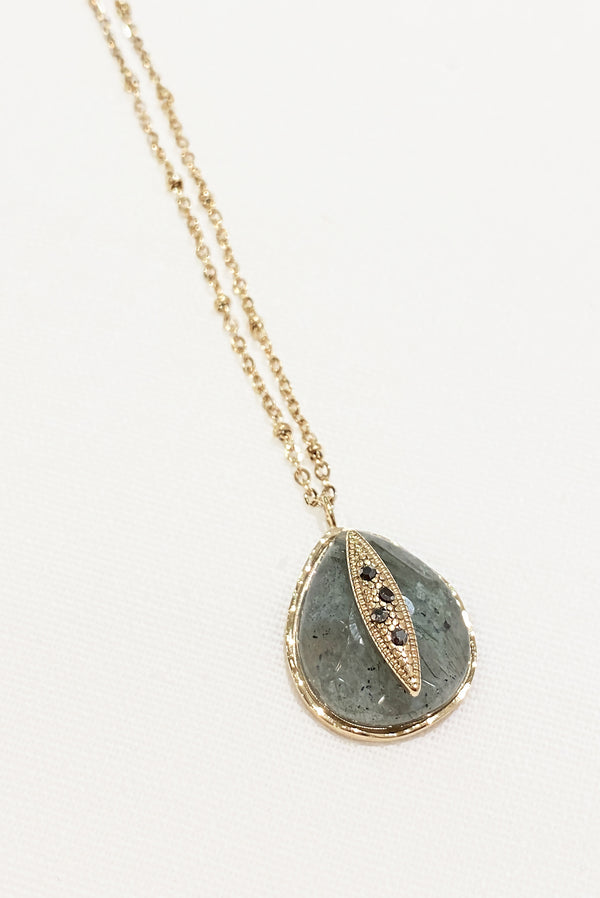 COLLIER JEANNE, EN LABRADORITE