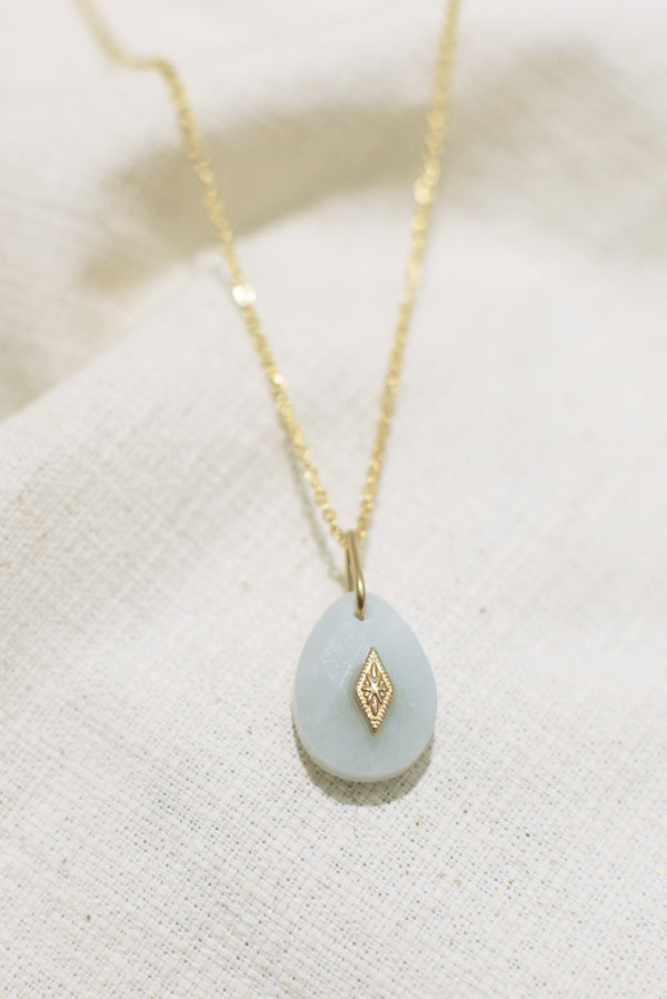 COLLIER COURT ISORE, EN AMAZONITE