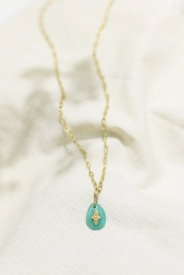 COLLIER SILOÉ, EN AMAZONITE MINI