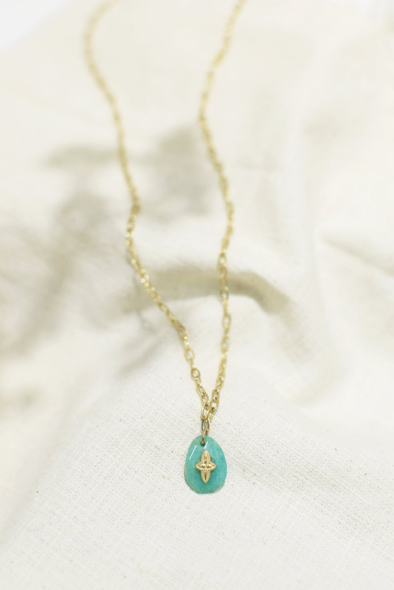 COLLIER SILOÉ, EN AMAZONITE MINI