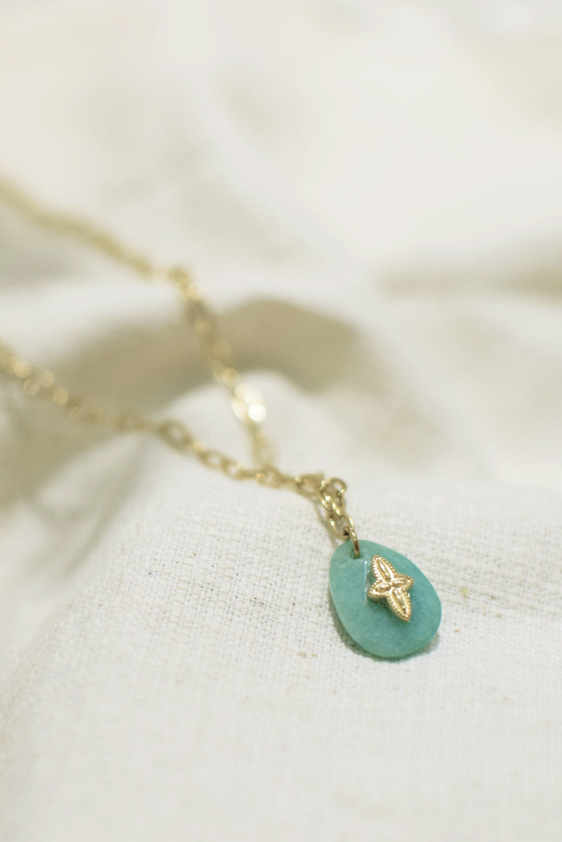 COLLIER SILOÉ, EN AMAZONITE MINI
