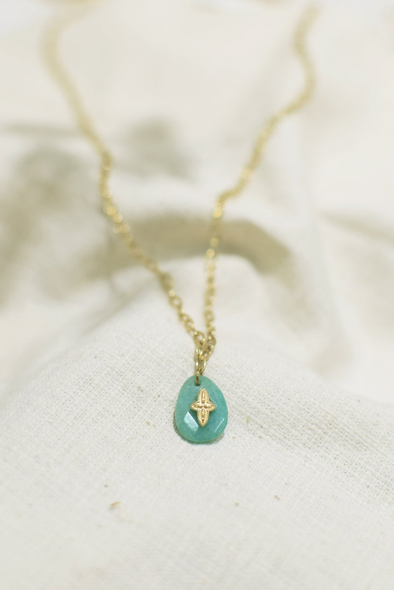 COLLIER SILOÉ, EN AMAZONITE MINI
