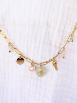COLLIER SILOÉ, MUTI PIERRES