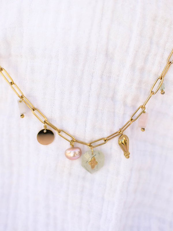 COLLIER SILOÉ, MUTI PIERRES