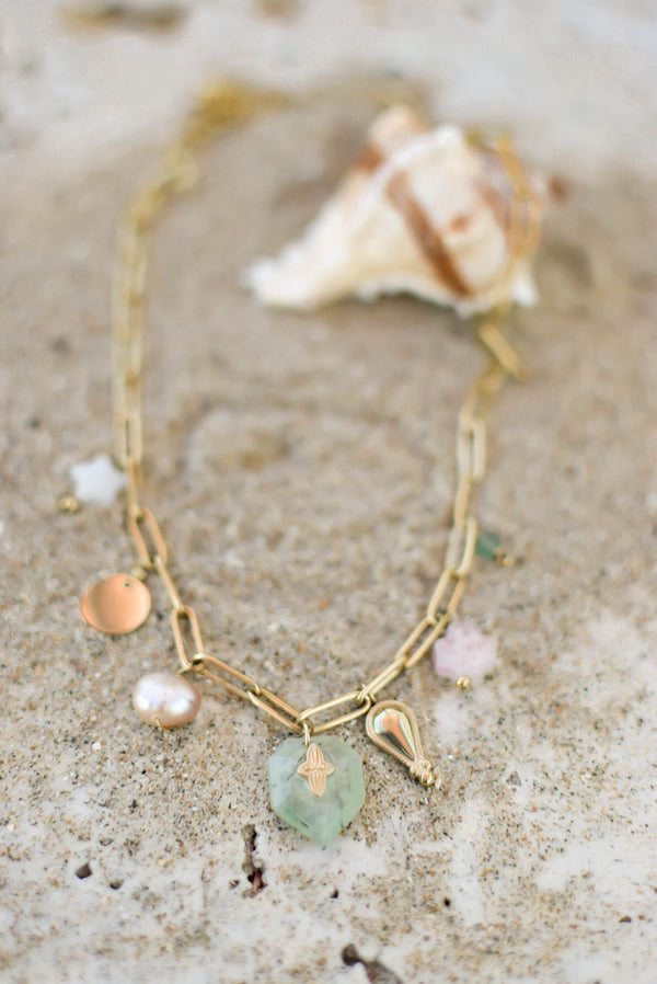 COLLIER SILOÉ, MUTI PIERRES