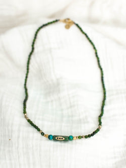 COLLIER ASHA AGATE VERTE