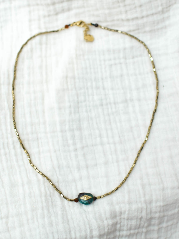 COLLIER MEIKA HÉMATITE