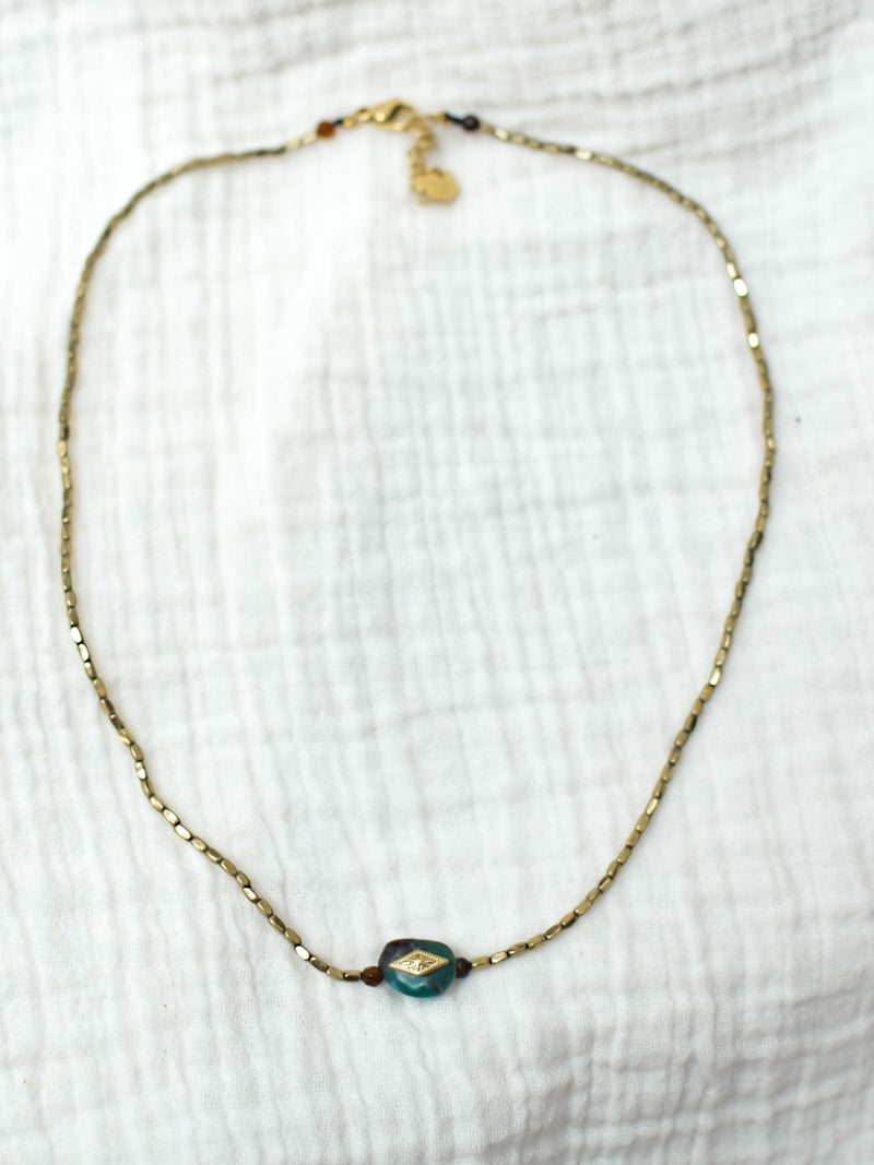 COLLIER MEIKA HÉMATITE