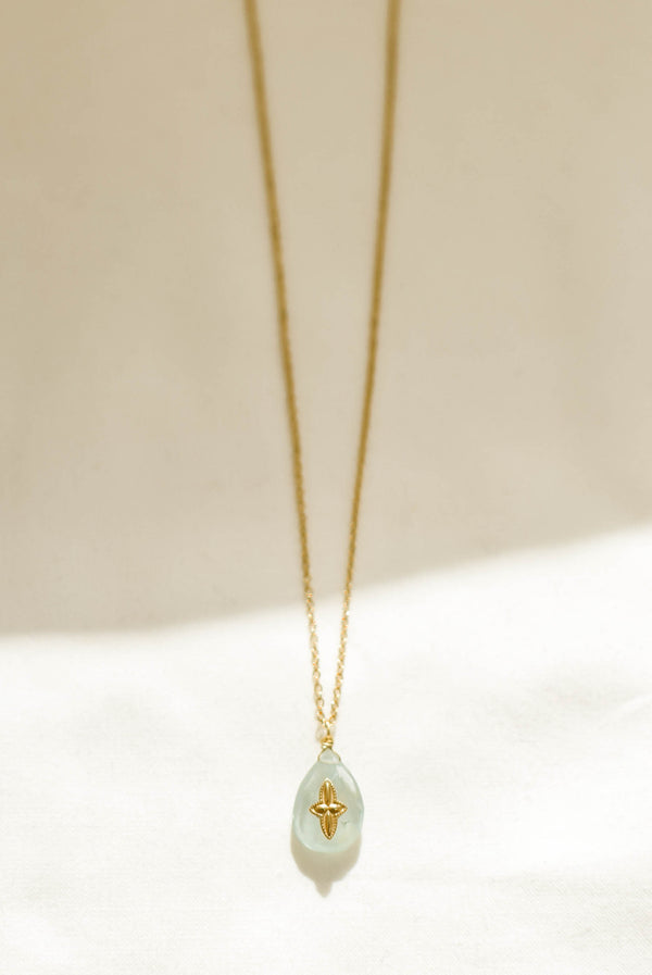 COLLIER AQUAMARINE SILOÉ