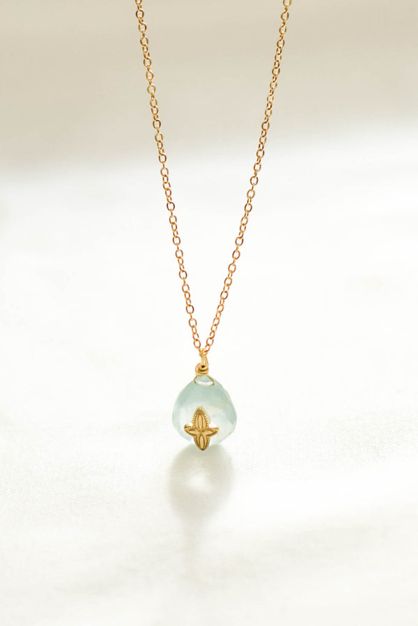 COLLIER AQUAMARINE SILOÉ